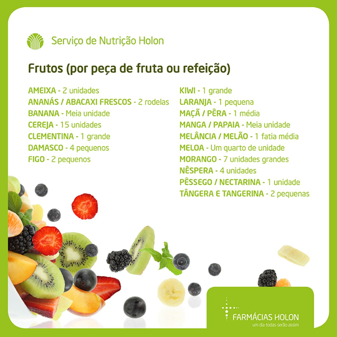 Não existem frutas proíbidas